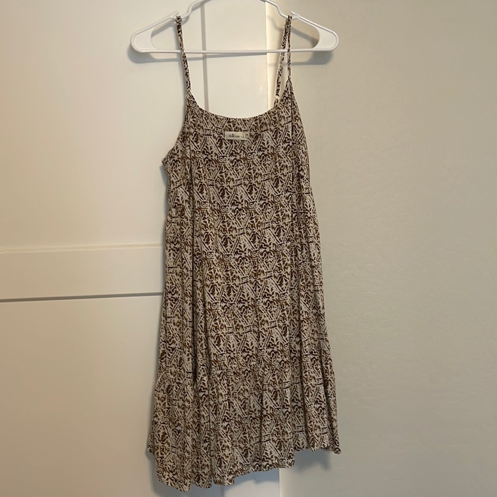 Millibon Cream and Brown Dress